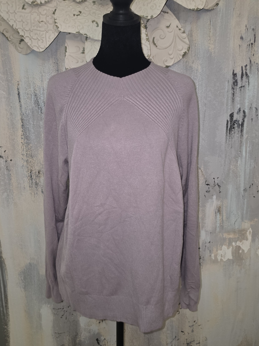 Milano Women's Lavender Crewneck Ultra Soft Sweater Size XL